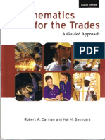 Mathematics for the Trades - A Guided Approach 8th Edition