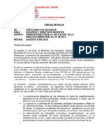 Circular No. 20 de 2013