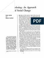 Social marketing and approach to planned social change