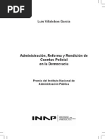 Administración Reforma y Rendición de Cuentas Policial en La Democracia