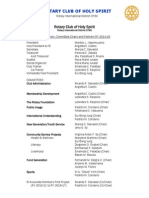 RCHS and RCHS INC Officers and Trustees 2014-15