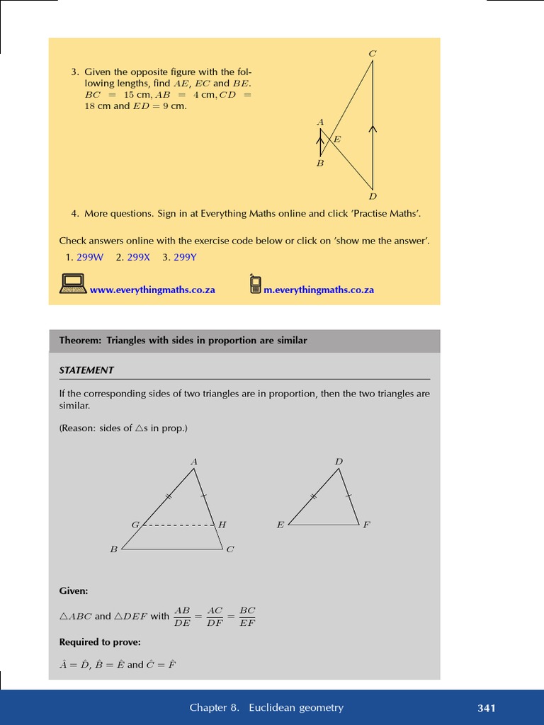 341 Chapter 8. Euclidean Geometry | PDF | Triangle Geometry | Triangle