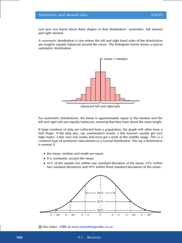 Understanding Symmetric and Skewed Data | PDF | Teaching Methods ...