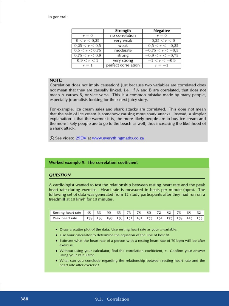 Understanding Correlation Coefficients | PDF | Science & Mathematics