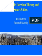 Algorithmic Decision Theory and Smart Cities: Fred Roberts Rutgers University