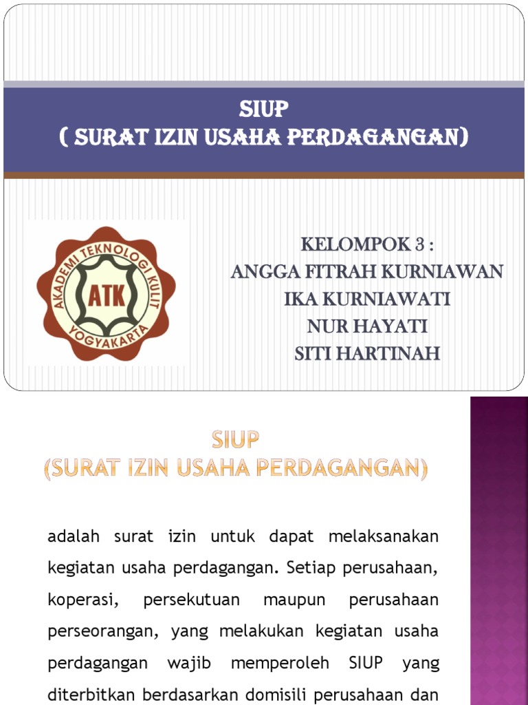 Siup Surat Izin Usaha Perdaganan 3