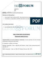 Turma Regular Especial 2013.1 - Manha - Presencial - Processo Penal - Recursos e Acoes Impugnativas - Aula 02 - 04.02.13