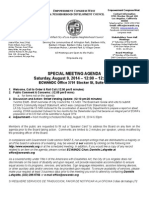 ECWANDC Special Meeting Agenda - August 9, 2014