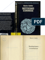 GODELIER - Instituciones Económicas 1981 (Antropología)