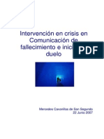 Intervencion en Crisis en Comunicacion de Fallecimiento e Inicio Del Duelo (01)