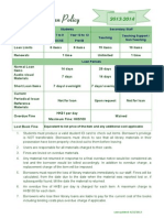 Loan Policy 20132014