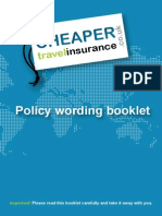 Travel Insurance Policy Booklet