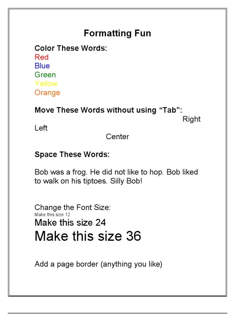 Sam Formatting Project | PDF