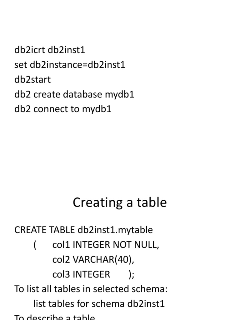 DB2 Database Setup Guide | PDF | Computers