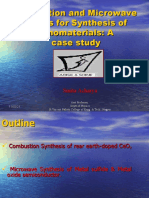 Combustion and Microwave Routes For Synthesis of Nanomaterials: A Case Study