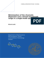 Minimization of The Chromatic Dispersion Over A Broad Wavelength Range in A Single-Mode Optical Fiber