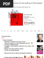 Best Practices for the testing of SOA-based systems – with examples of Oracle SOA Suite 11g