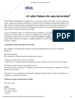 ¿Cómo Calcular El Valor Futuro de Una Inversión