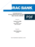 Intern Report On BRAC BANk Limited