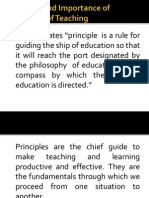 Meaning and Importance of Principles of Teaching