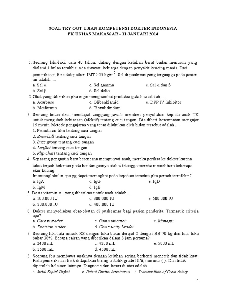 Contoh Soal Biologi Kedokteran Mathlaul Khairiyah