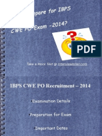 IBPS CWE PO Exam 2014 Preparation