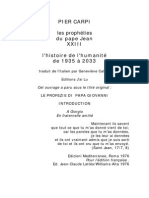 (Ebook) (FR) (Occultisme) Pier Carpi - Les Prophéties Du Pape Jean Xxiii