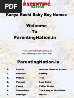 Kanya Rashi Baby Boy Names With Meanings