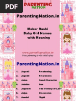 Makar Rashi Baby Girl Names With Meanings