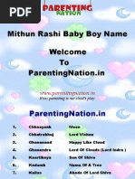 Mithun Rashi Baby Boy Names With Meanings