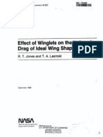 Effect of Winglets On Induced Drag of Ideal Wing Shapes