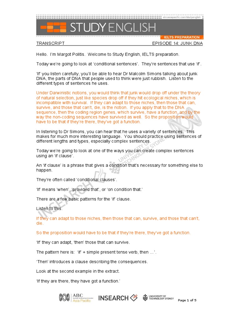 Ep14 Transcript | PDF | Darwinism | Sentence (Linguistics)