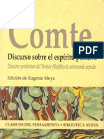Comte, Discurso Sobre El Espíritu Positivo - Cap1 69-83p PDF