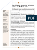 Employee retention within the Information Technology  Division of a South African Bank