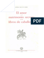 El Amor y El Matrimonio Secreto en Los Libros de Caballerias