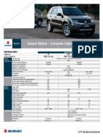 Ficha Técnica Suzuki Grand Vitara