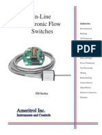 In-Line Electronic Flow Switches: Ameritrol Inc. Ameritrol Inc