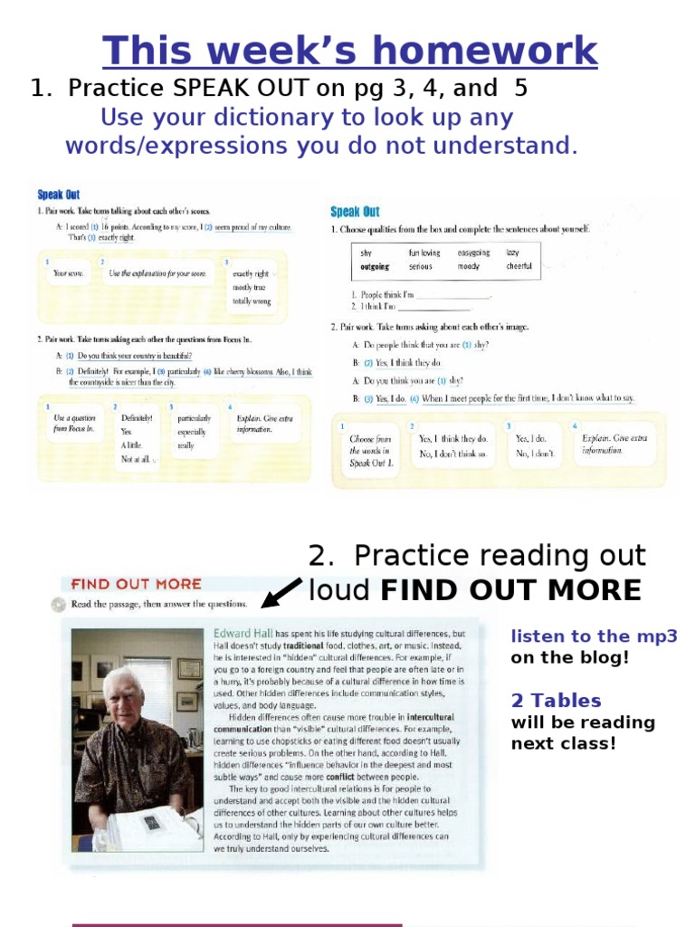 Weekly Homework Assignments Guide | PDF