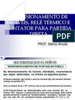 Comandos Eletricos Dimensionamento de Fusiveis Rele Termico e Contator Para Partida Direta