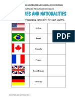 Countries and Nationalities 2