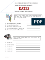 Find dates using a 2005 calendar