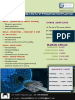 Advance-Diploma Course in Computer Appreciation and Application