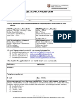 Celta Application Form 2014