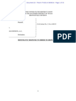 2014-08-08 ECF 20 - Taitz V Johnson - Defendant's Response To Order To Show Cause - S.D.tex. - 1-14-Cv-00119 - 20