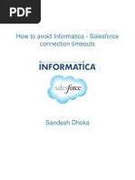 How To Avoid Informatica-Salesforce Connection Timeouts