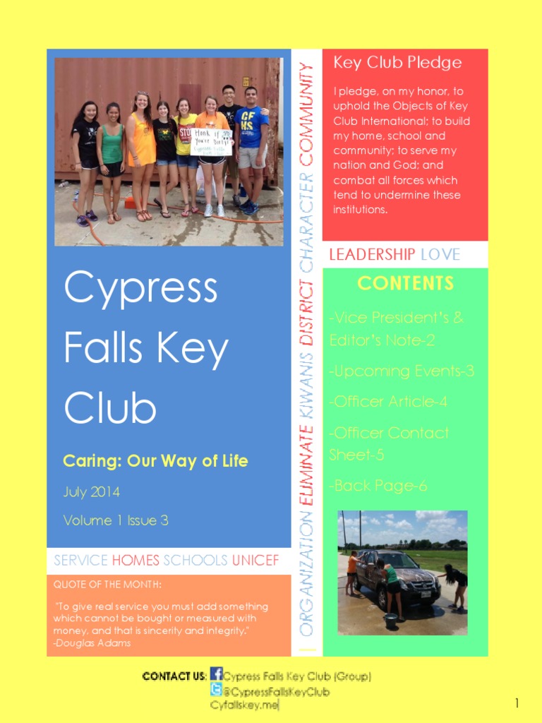 Key Club Quotes and Events Update | PDF