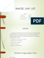 Image, Link, List