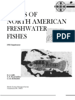 Atlas of North American Freshwater Fishes: 1983 Supplement