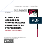 Control de Calidad Del Cronograma Del Proyecto en P6 Professional