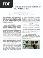 An FPGA-Based Software Defined Radio Platform For The 24GHz ISM Band